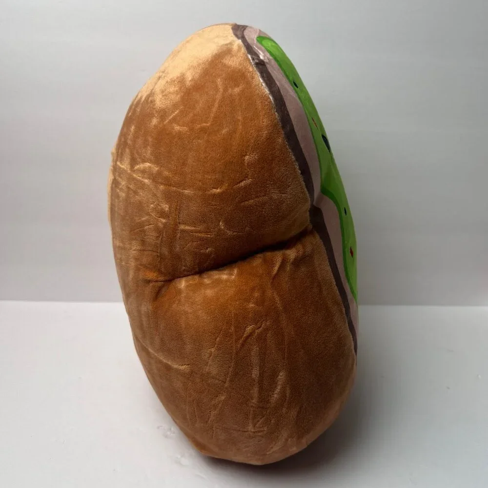 Original Squishmallows 14" Sinclair Avocado Toast Brown Green New with tag - Picture 5 of 6
